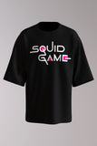 Squid Game Unisex Printed Oversized Drop Shoulder T-Shirt
