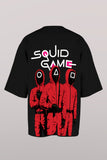 Squid Game 3 Unisex Printed Oversized Drop Shoulder T-Shirt