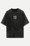 Squid Game Stone Wash Unisex Printed Oversized Drop Shoulder T-Shirt