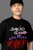 Secrets of Squid Game Unisex Printed Oversized Drop Shoulder T-Shirt