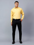 Salsa Mustard Regular Fit Pure Cotton Solid Shirt for Men
