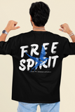 Free Spirit Printed Oversized Drop Shoulder T-Shirt
