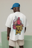 Hell Boy Printed Oversized Drop Shoulder T-Shirt