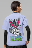 Bugs Bunny Printed Oversized Drop Shoulder T-Shirt For Women