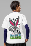 Bugs Bunny Printed Oversized Drop Shoulder T-Shirt For Women