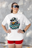 Quacking Mad Printed Oversized Drop Shoulder T-Shirt