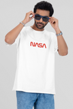 NASA Printed Oversized Drop Shoulder T-Shirt