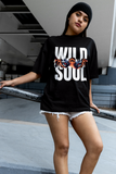 Wild Soul Printed Oversized Drop Shoulder T-Shirt