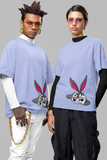 Bugs Bunny Printed Oversized Drop Shoulder T-Shirt For Women