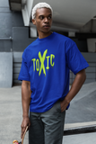 Toxic Printed Oversized Drop Shoulder T-Shirt