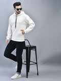 Premium Pure Cotton Fleece Pearl White Hoodie