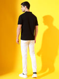 Black Zipper Premium Cotton Polo T-Shirt For Men