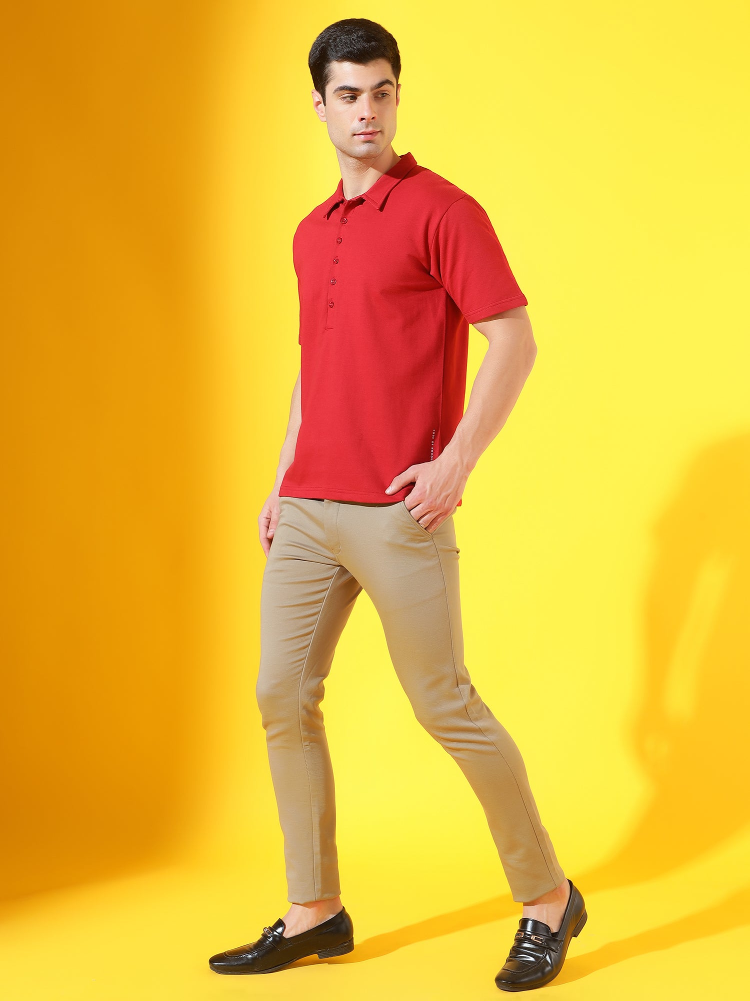 Turkey Red Longevity Premium Cotton Polo T-Shirt For Men