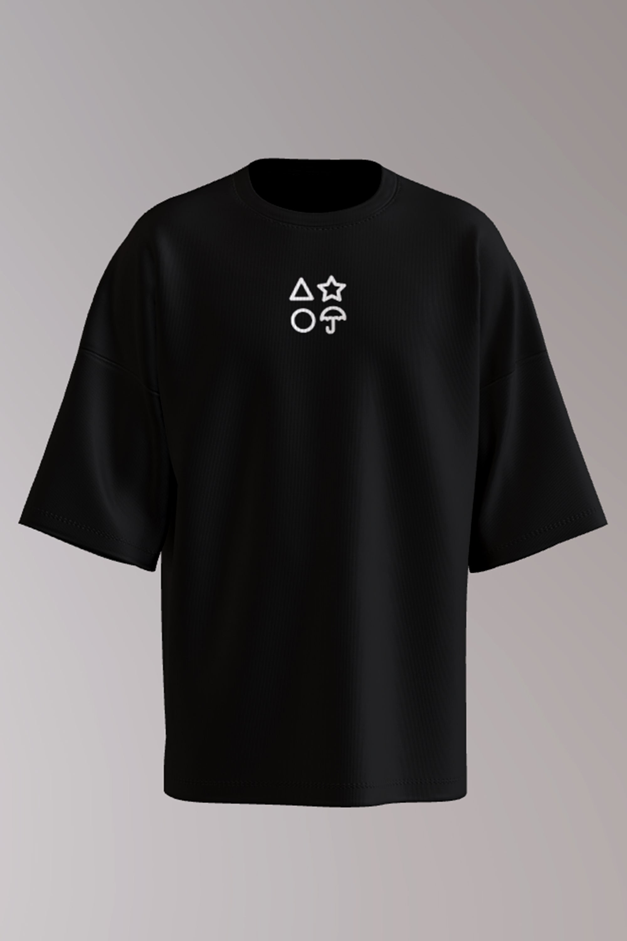 Squid Game 3 Unisex Printed Oversized Drop Shoulder T-Shirt
