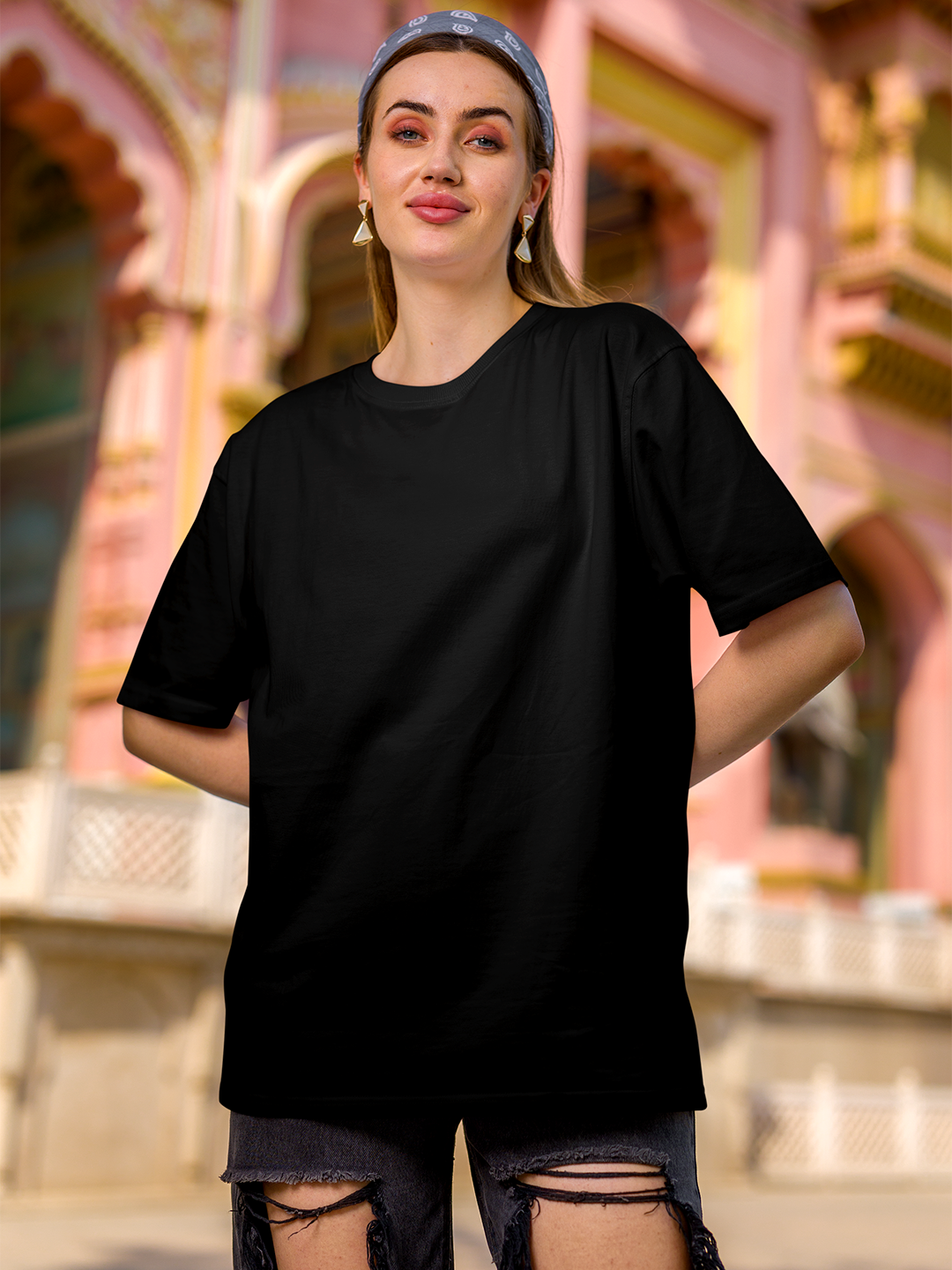 Oversized Fit Heavy Cotton T-Shirt For Women