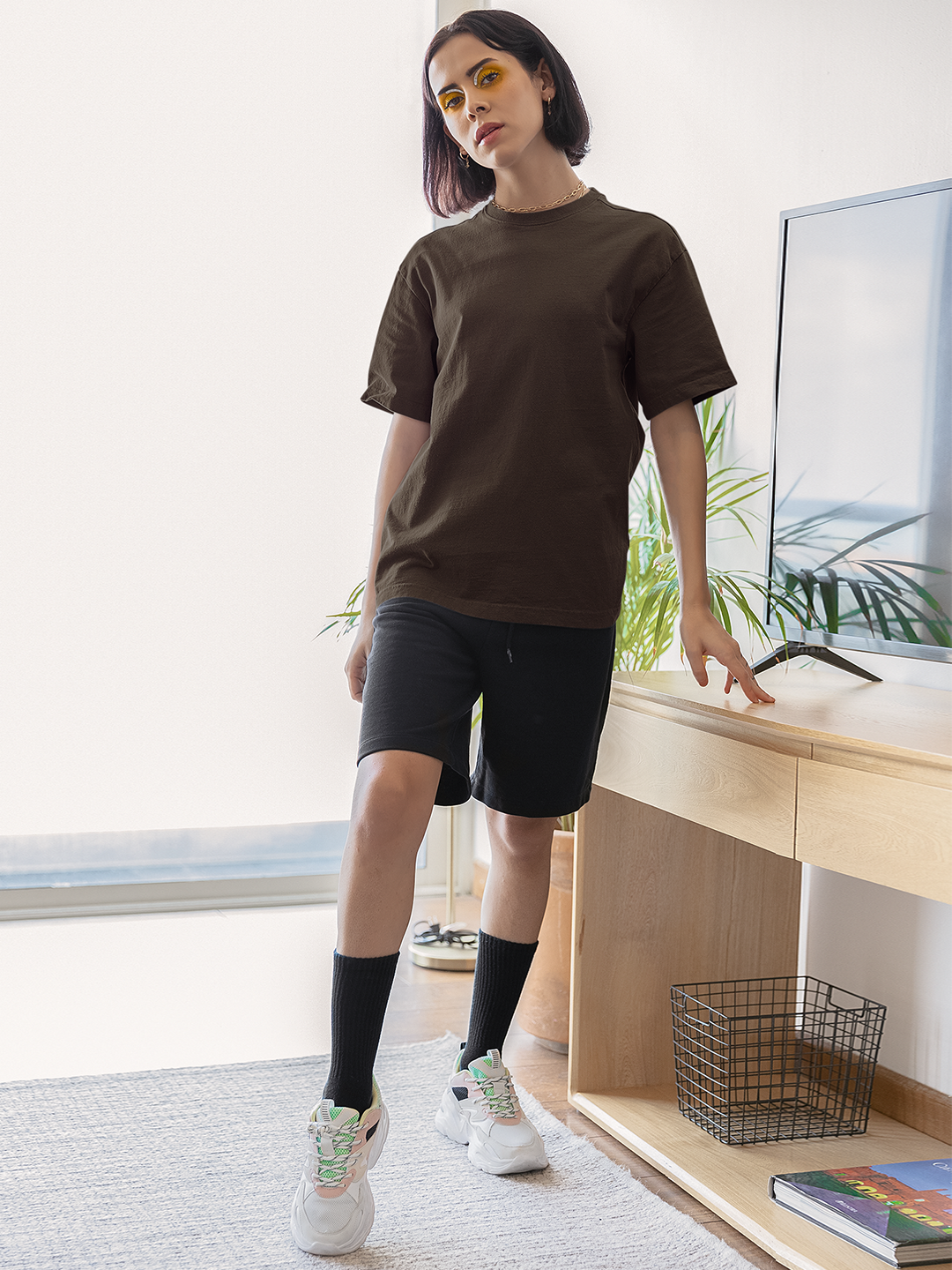 Oversized Fit Heavy Cotton T-Shirt For Women