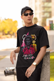 Squid Game Mask Unisex Printed Oversized Drop Shoulder T-Shirt