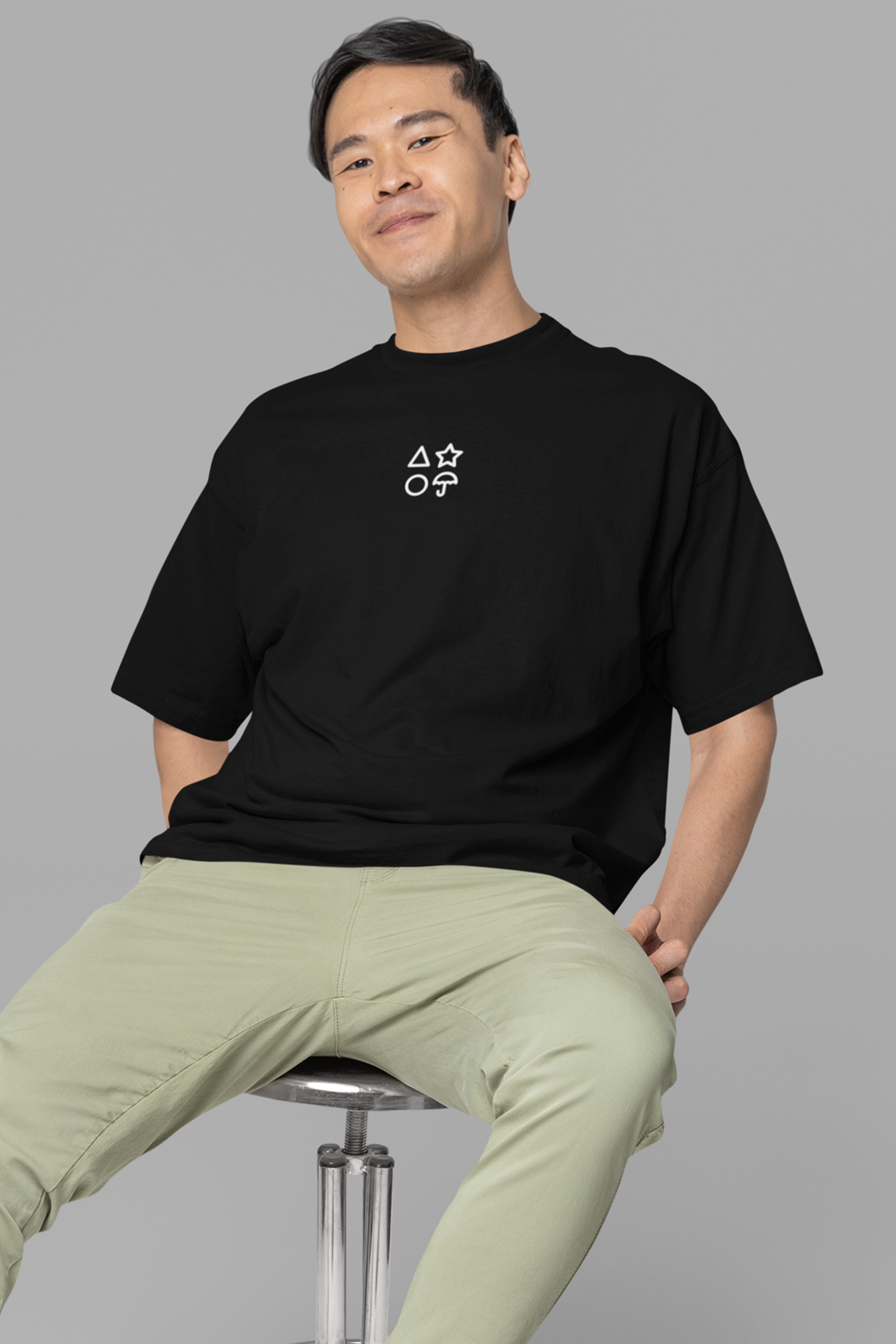 Squid Game 3 Unisex Printed Oversized Drop Shoulder T-Shirt