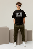 Freedom Printed Oversized Drop Shoulder T-Shirt