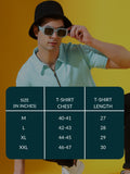 Ice Blue Zipper Premium Cotton Polo T-Shirt For Men