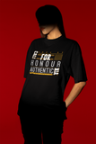 COH Authentic Printed Oversized Drop Shoulder T-Shirt