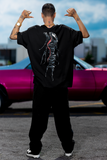 Venom Printed Oversized Drop Shoulder T-Shirt