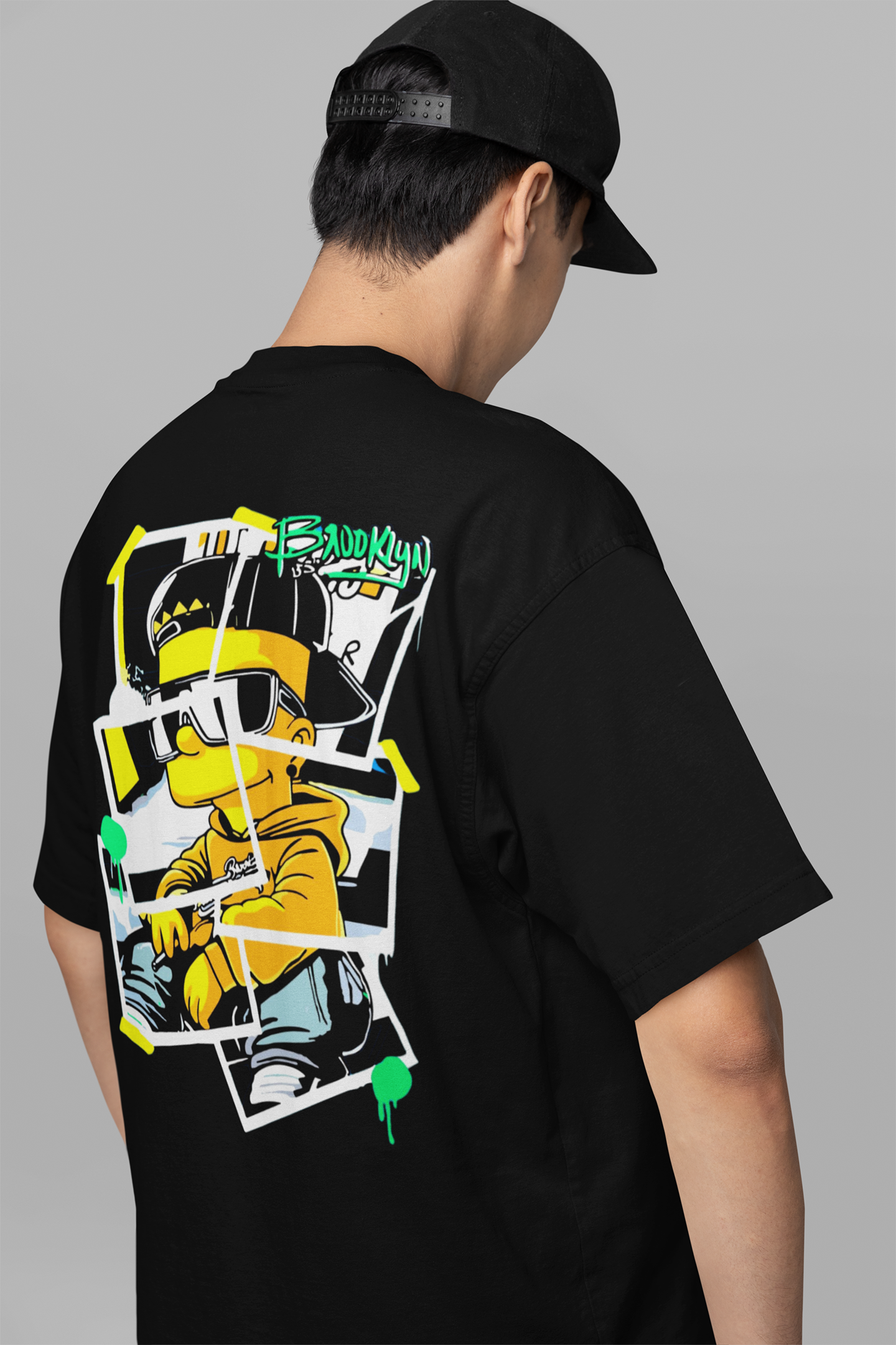 The Simpsons Printed Oversized Drop Shoulder T-Shirt
