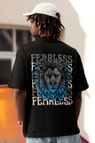 FEARLESS Printed Oversized Drop Shoulder T-Shirt