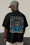 FEARLESS Printed Oversized Drop Shoulder T-Shirt