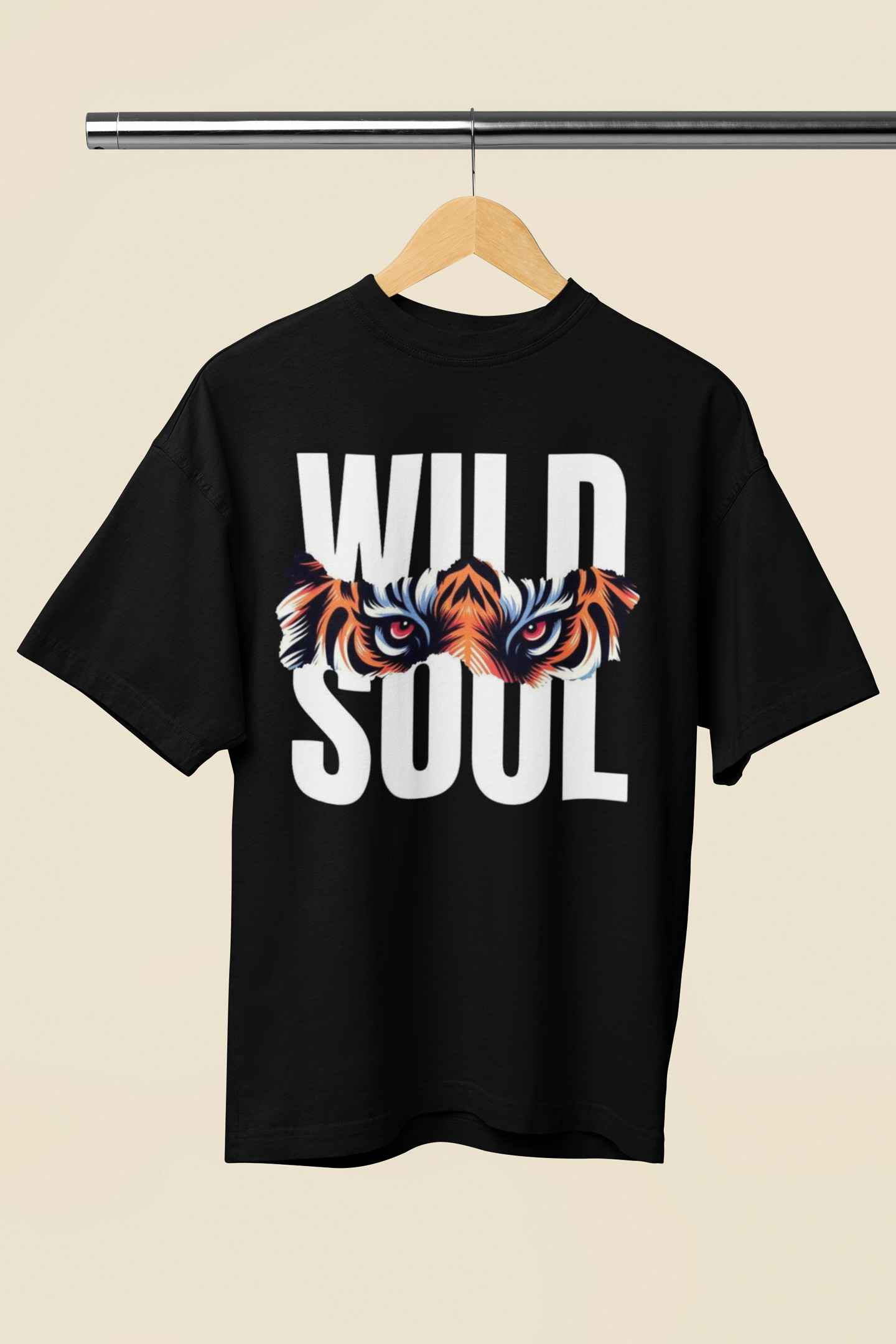 Wild Soul Printed Oversized Drop Shoulder T-Shirt