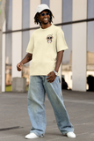 No Music No Life Printed Oversized Drop Shoulder T-Shirt