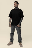 Influential Samurai Printed Oversized Drop Shoulder T-Shirt