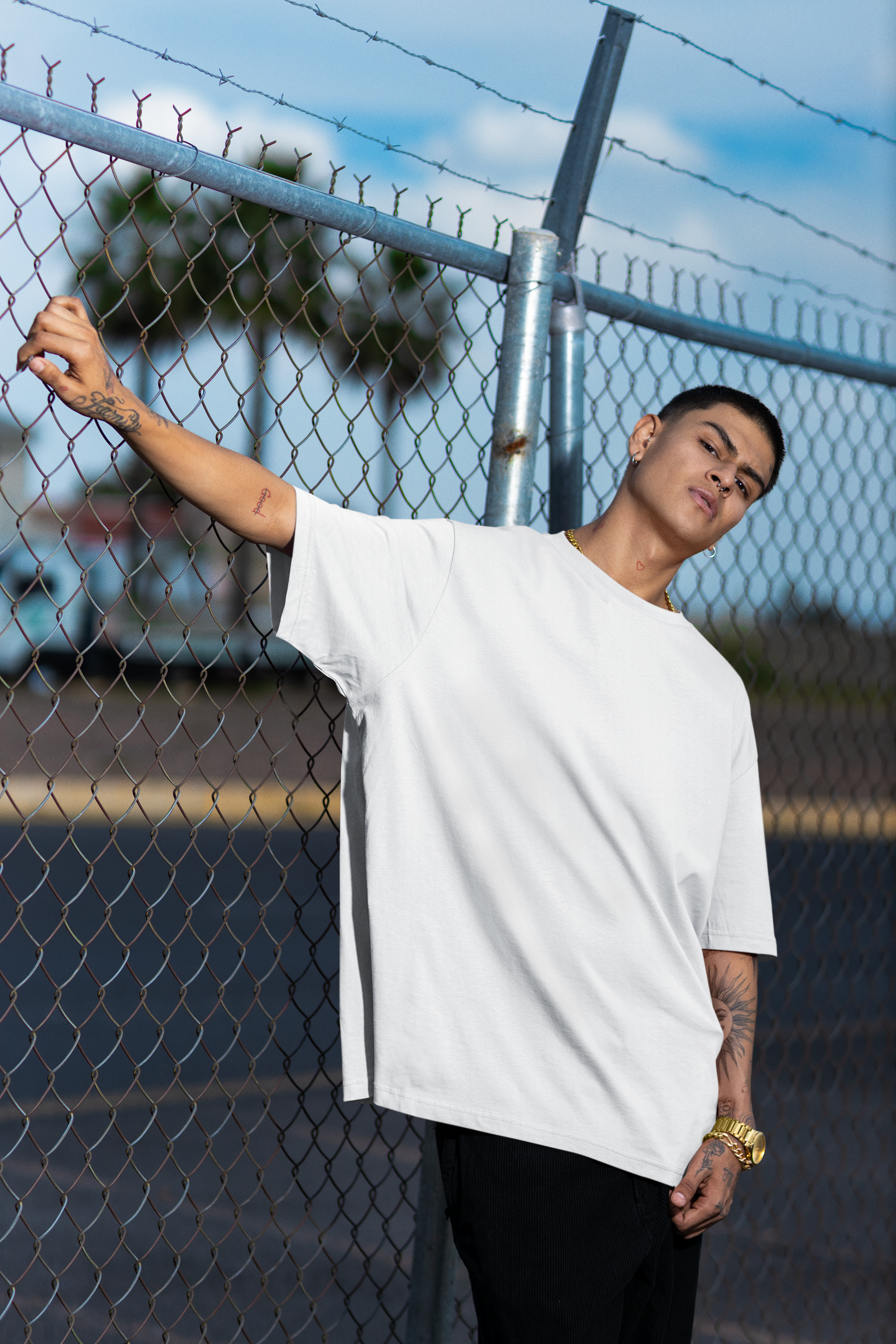 Free Spirit Printed Oversized Drop Shoulder T-Shirt