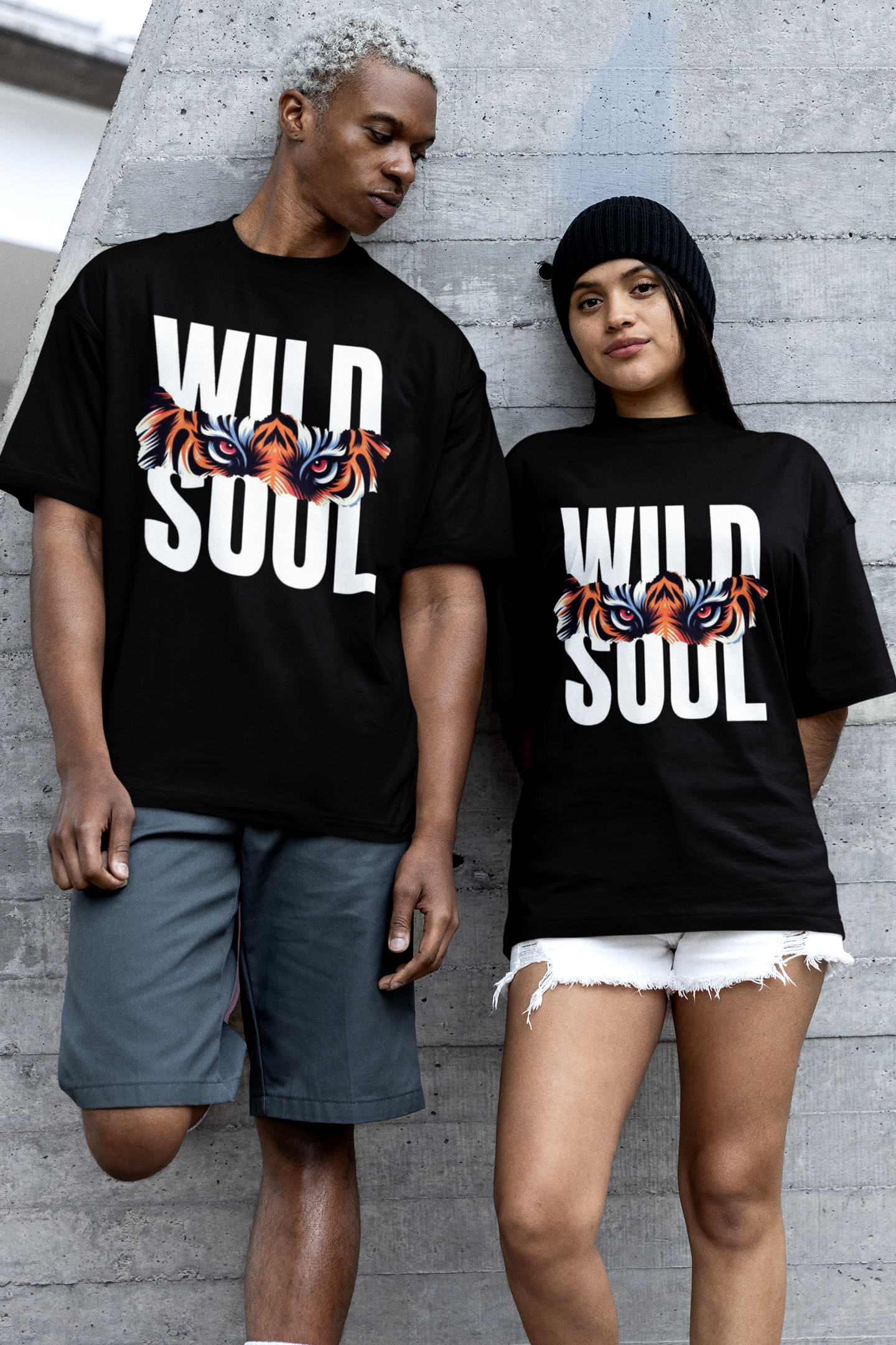 Wild Soul Printed Oversized Drop Shoulder T-Shirt